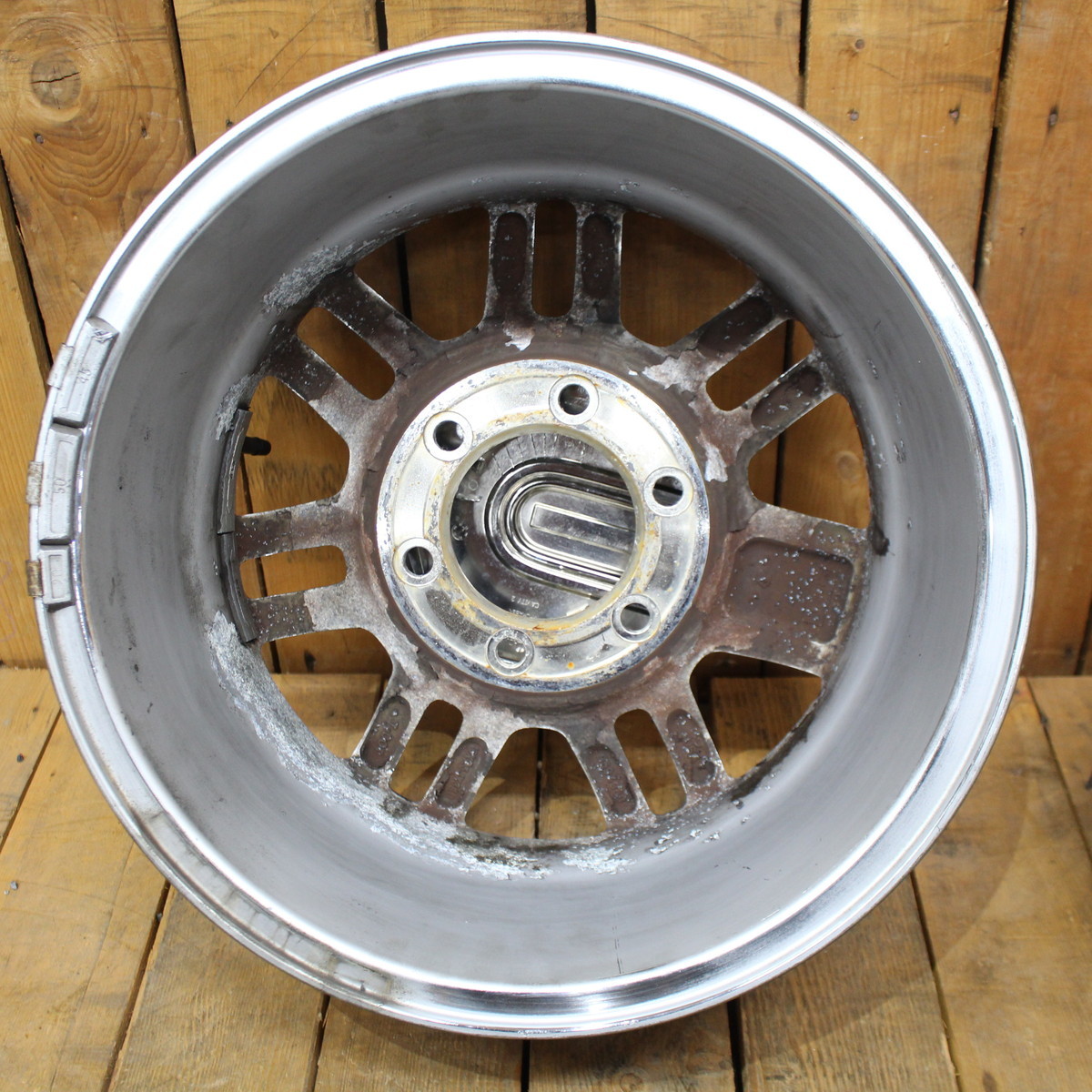 HUMMER ハマー H3 純正 16インチ 7.5J+38 PCD139.7 メッキ アルミ 