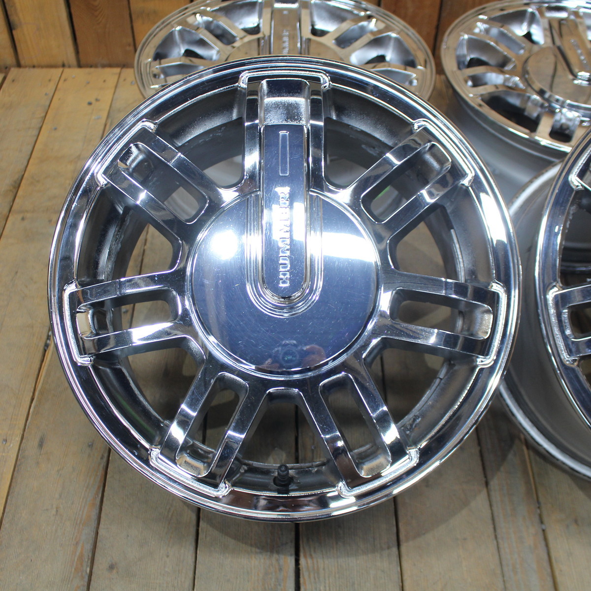 HUMMER ハマー H3 純正 16インチ 7.5J+38 PCD139.7 メッキ アルミ 
