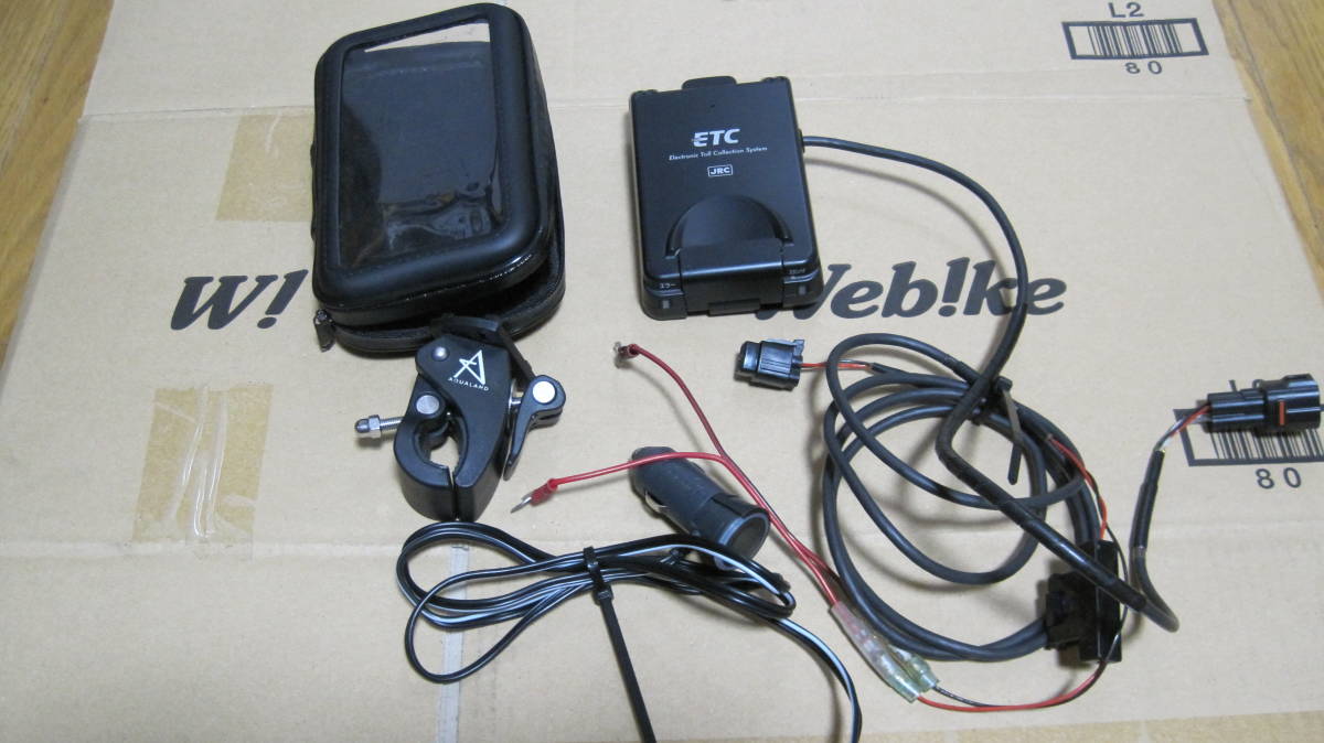 オートバイ用ETC JRM-12 日本無線株式会社 アンテナ一体型 JRC 二輪用