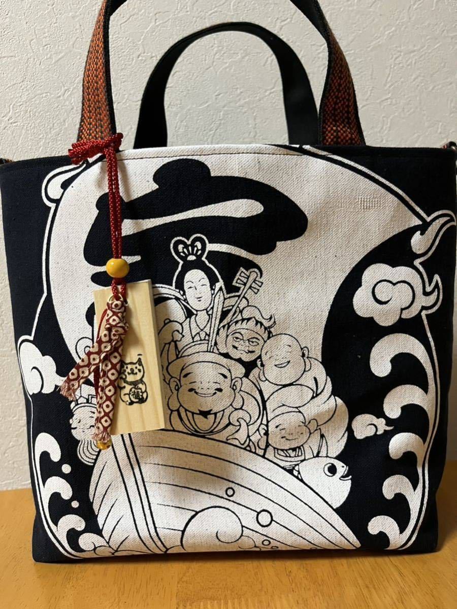 【定番，セール】 トートバッグ 宝船 前掛けリメイク ハンドメイド 和柄(女性用)｜売買されたオークション情報、yahooの商品情報をアーカイブ公開 - オークファン 女性用