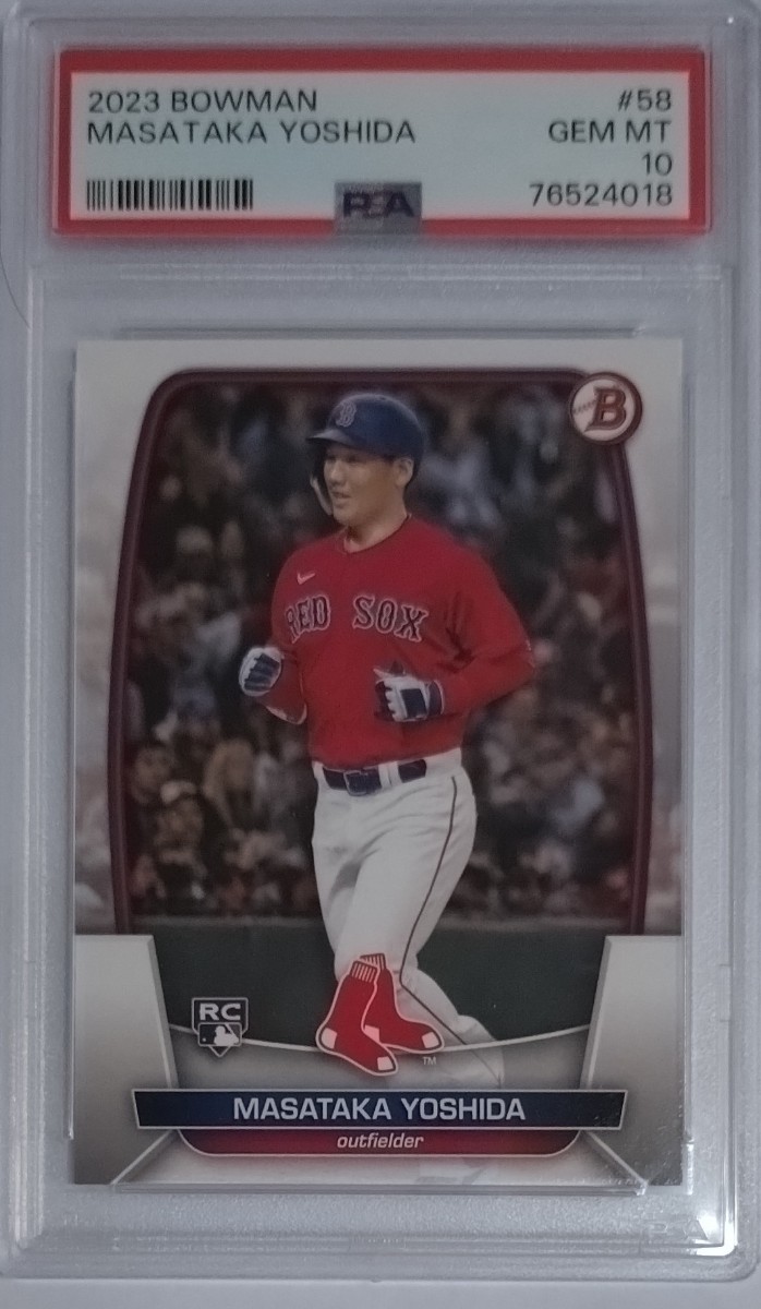 1円出品 PSA10 Bowman ボーマン 吉田正尚 ルーキーカード RC レッドソックス 2023 Bowman 58 Masataka Yoshida 
