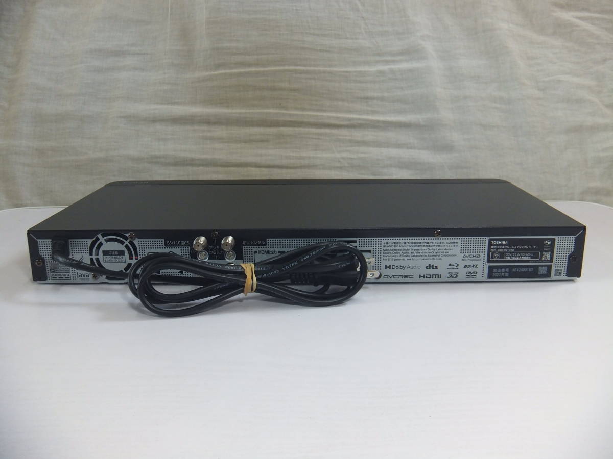 TOSHIBA 東芝☆ブルーレイディスクレコーダー DBR-W1010 2022年製