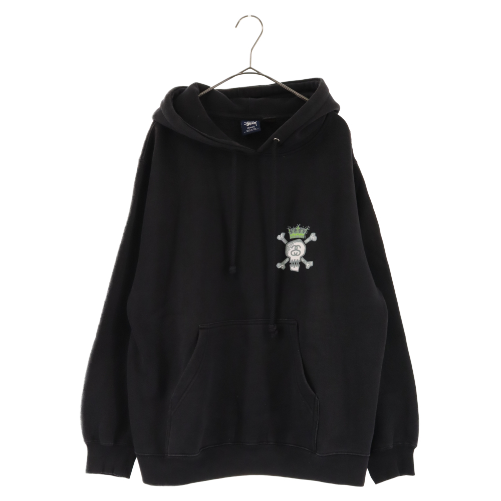 STUSSY ステューシー 90s スカルプリントプルオーバーフーディー 両面