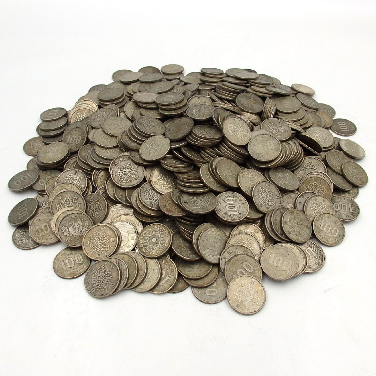 稲穂・鳳凰 100円銀貨 大量まとめ 総重量:約3482g 硬貨 古銭 昭和 y188
