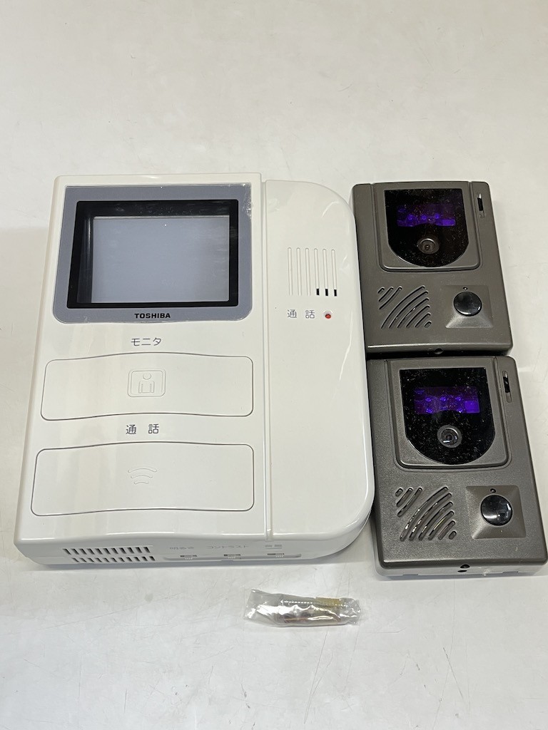  TOSHIBA 東芝 ハンズフリー ドアホン HTV5001M-4 玄関子機 HTV5001D-4 吉D0903-10(インターホン、ドアホン)｜売買されたオークション情報、yahooの商品情報をアーカイブ公開 - オークファン インターホン、ドアホン