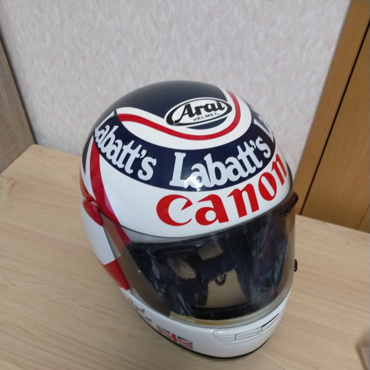 Nigel Mansell Labatt's フルフェイス 59-60cm未使用 Nigel Mansell Labatt's フルフェイス 59-60cm未使用
