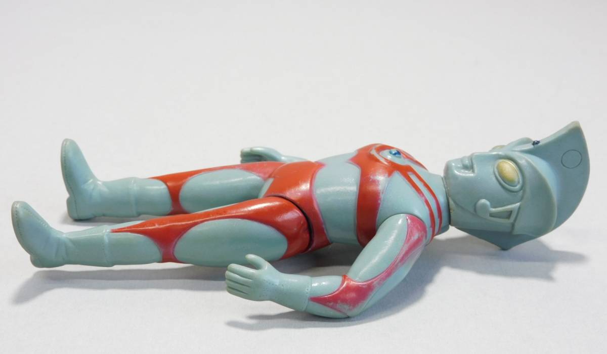 1円 ブルマァク ウルトラマンA ソフビ 約15.5㎝ 成形色 青系 エース 