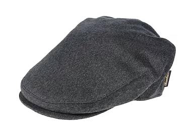 イタリア製 100%シルク Borsalino ハンチングキャップ チャコールグレー 56cm ボルサリーノ made in ITALY