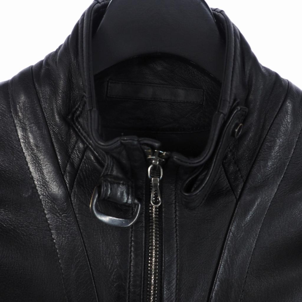 ユリウス 10AW カウルネック レザー ライダース 2 JULIUS ユリウス