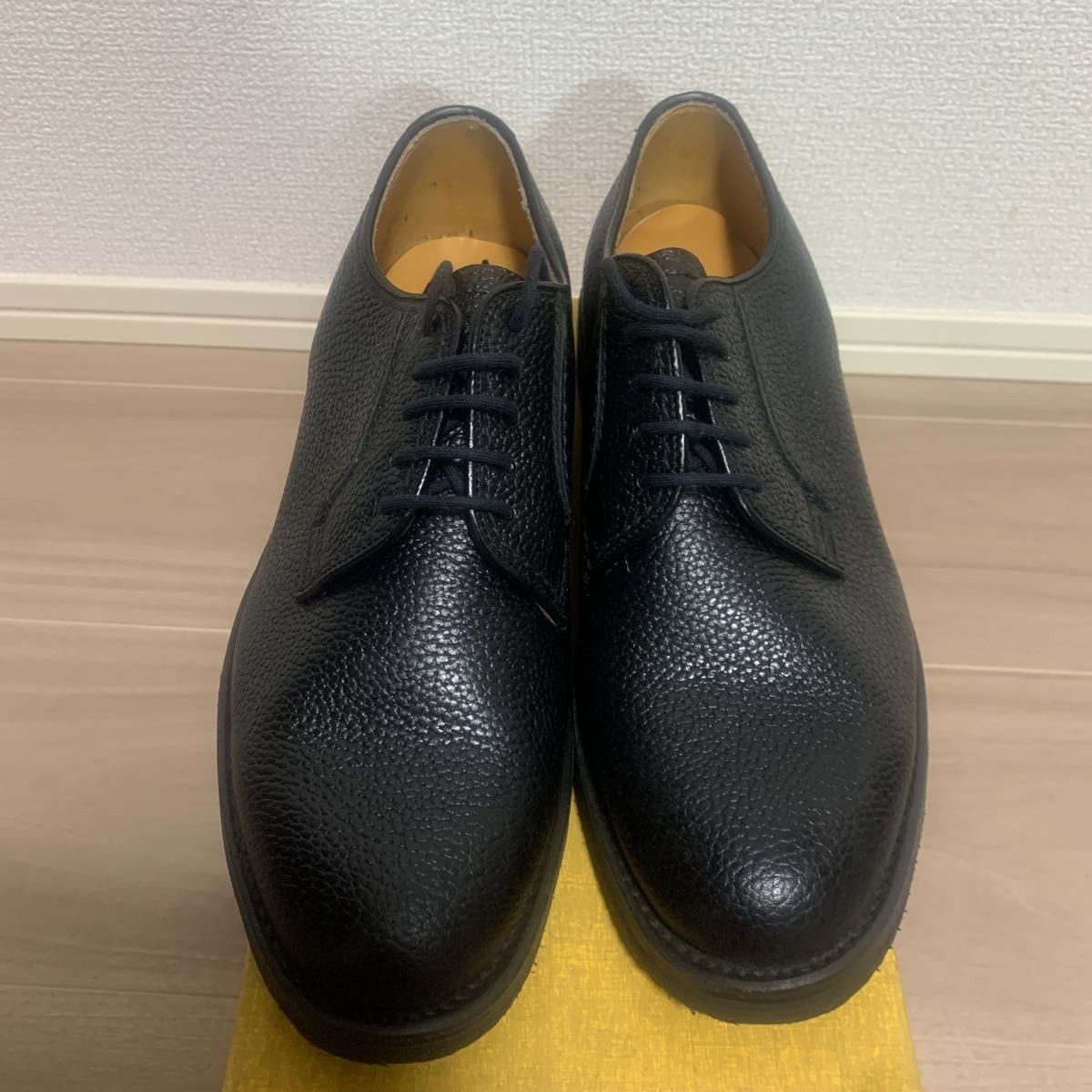 未使用 REGAL リーガル 革靴 25cm ブラックレザー vibram 未使用 REGAL リーガル 革靴 25cm ブラックレザー vibram
