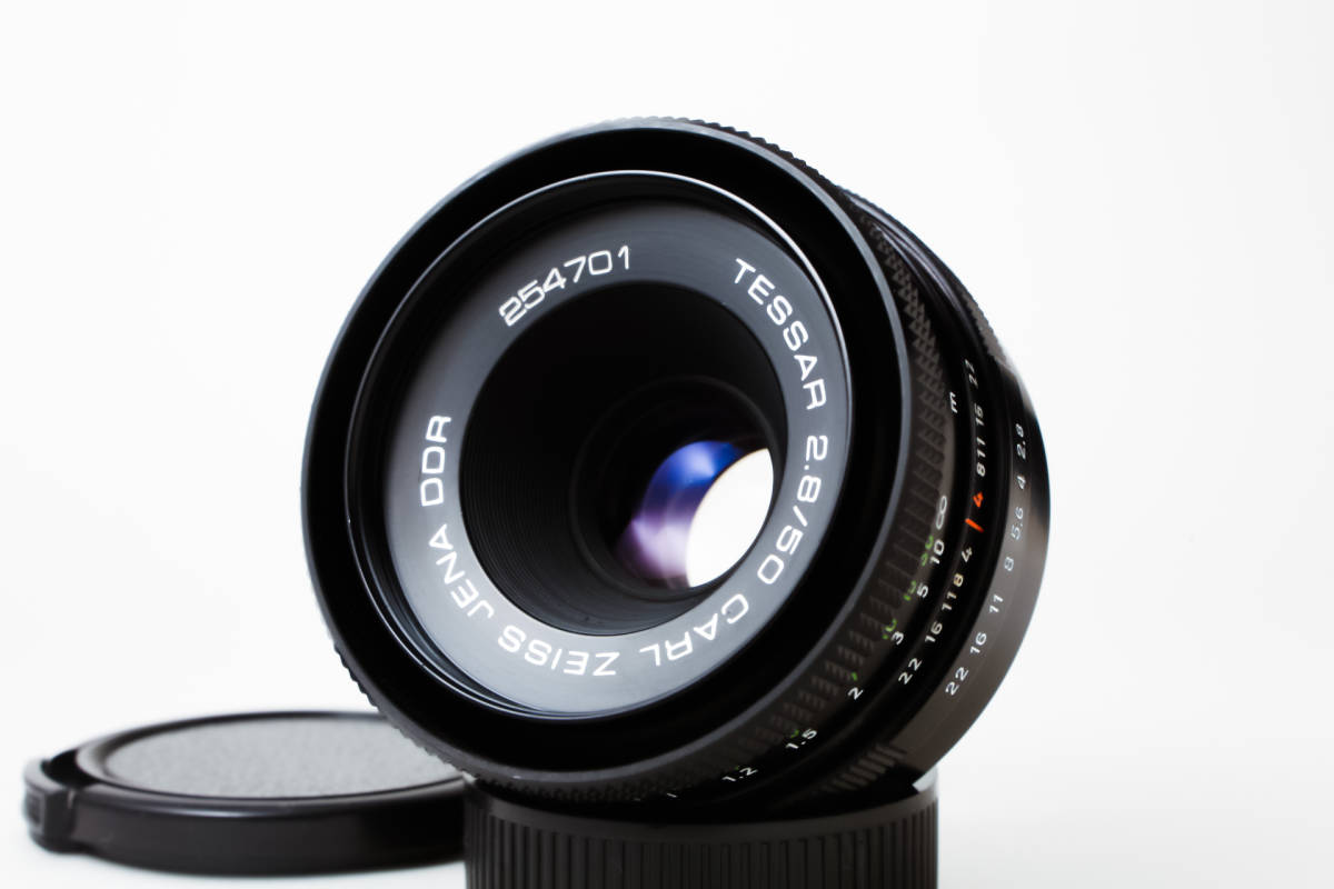 【整備品/テスト画像有】 CARL ZEISS JENA TESSAR 50mm f2.8 / M42マウント レンズ ドイツ製 テッサー カールツァイス #7