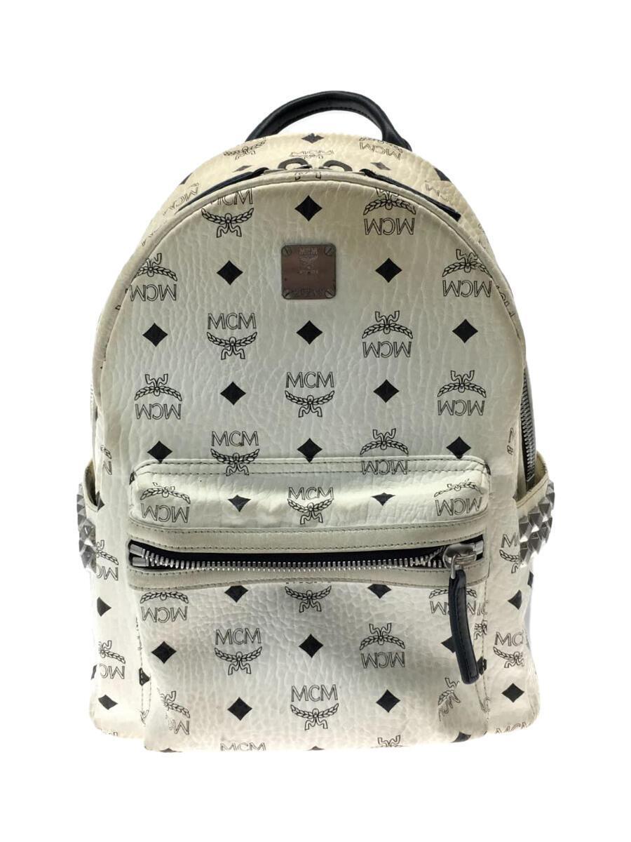 MCM リュック MCM◇リュック/-/WHT バックパック ホワイト MCM リュック MCM◇リュック/-/WHT バックパック ホワイト