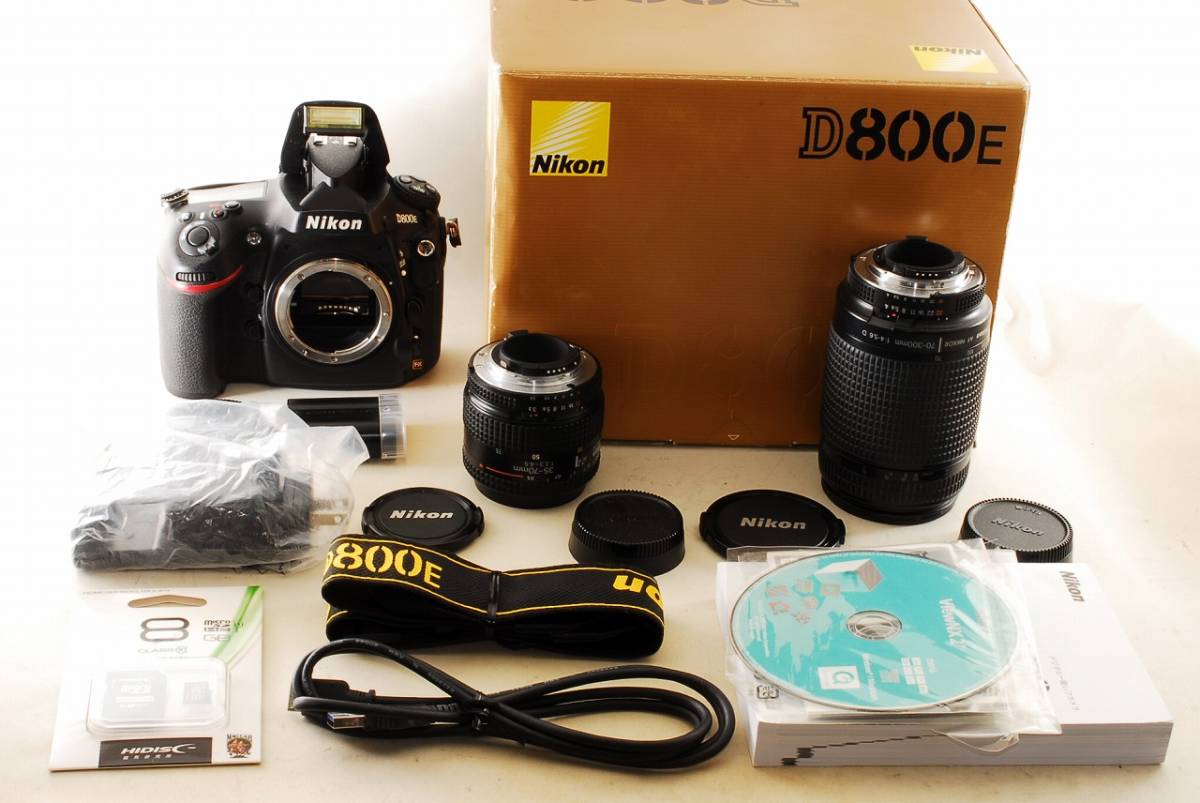 Nikon D800 フルセット 一式 まとめ売り 数量限定，人気 〓極美級〓 ニコン Nikon D800E 超望遠 Wレンズセット