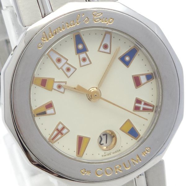 ★良品 1円 CORUM コルム アドミラルズカップ 39.610.20 V-50 QZ 動作品 KN0947T（DD 47）