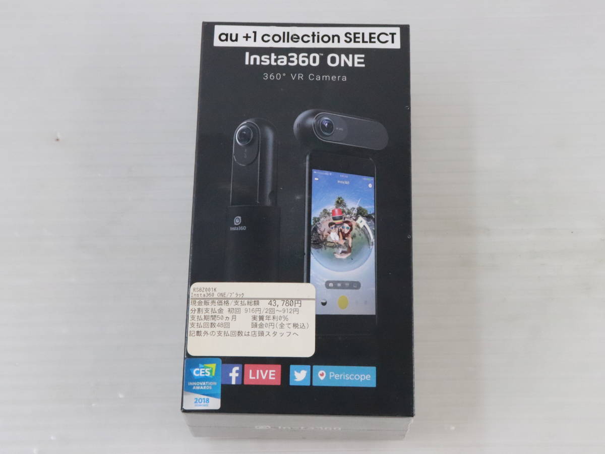 1円～★未開封・未使用品★Insta360 ONE 360° VR Camera カメラ ブラック 4K対応 アクションカメラ 360度 高画質 インスタ360 Q079