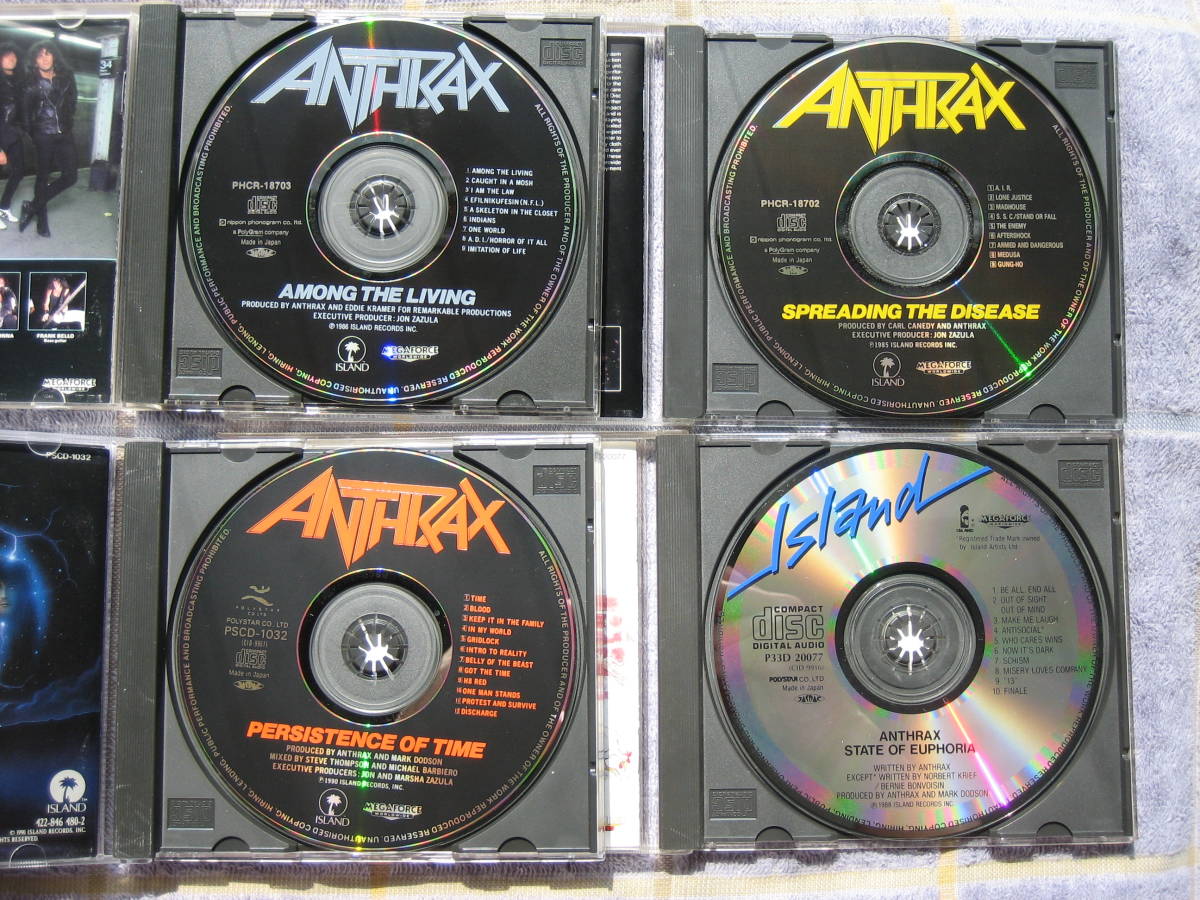 CD アンスラックス10作品まとめて 中古品 ANTHRAX メタリカ メガデス