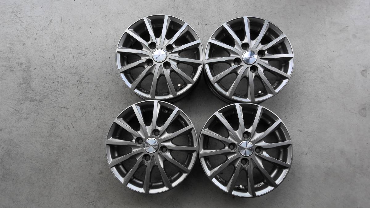 ☆★LEBEN　4Jx13　＋43　PCD100　4H　アルミホイール　4本セット　中古品★☆