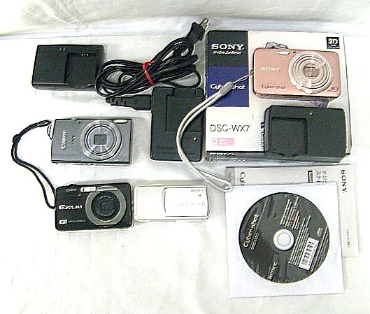 お得，新作 デジタルカメラ ①ソニー DSC-WX70 ②キャノン IXY160 カシオ EX-Z90 ④ソニー DSC-U10 ジャンク(ソニー)｜売買されたオークション情報、yahooの商品情報をアーカイブ公開 - オークファン ソニー