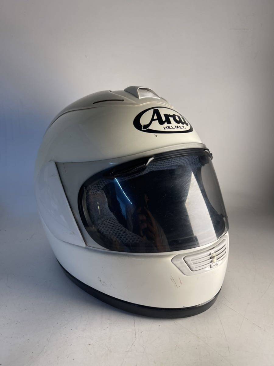 Arai アライ フルフェイス ヘルメット RX-7 RR super CLCホワイト の 