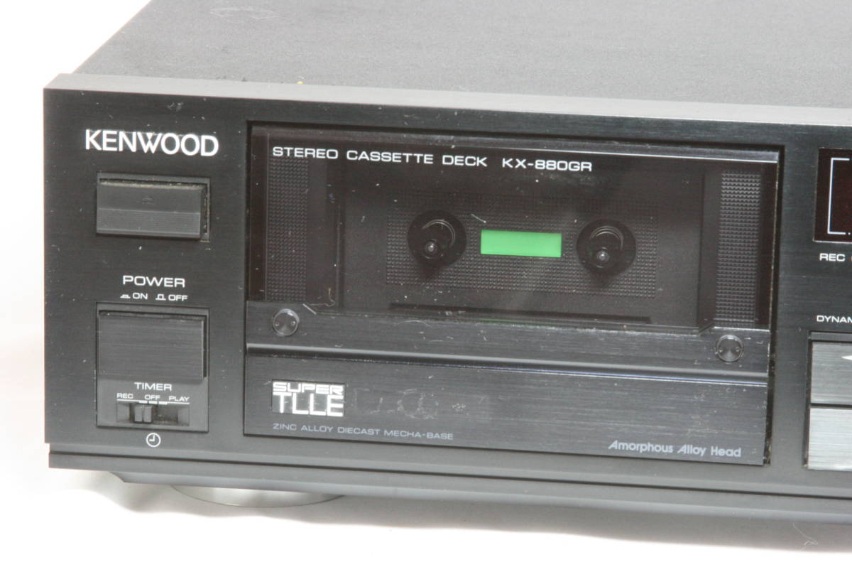 美品メンテナンス整備品KENWOOD ステレオカセットデッキ KX-880G 美品