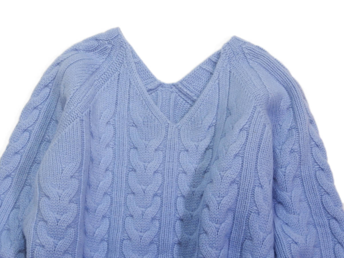 アナイ アルアバイル allureville 両Vネック ケーブルニット プルオーバー 2
