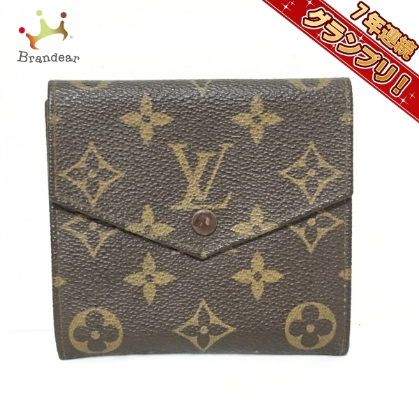 ルイヴィトン LOUIS VUITTON Wホック財布 190 ポルトモネビエ(旧型