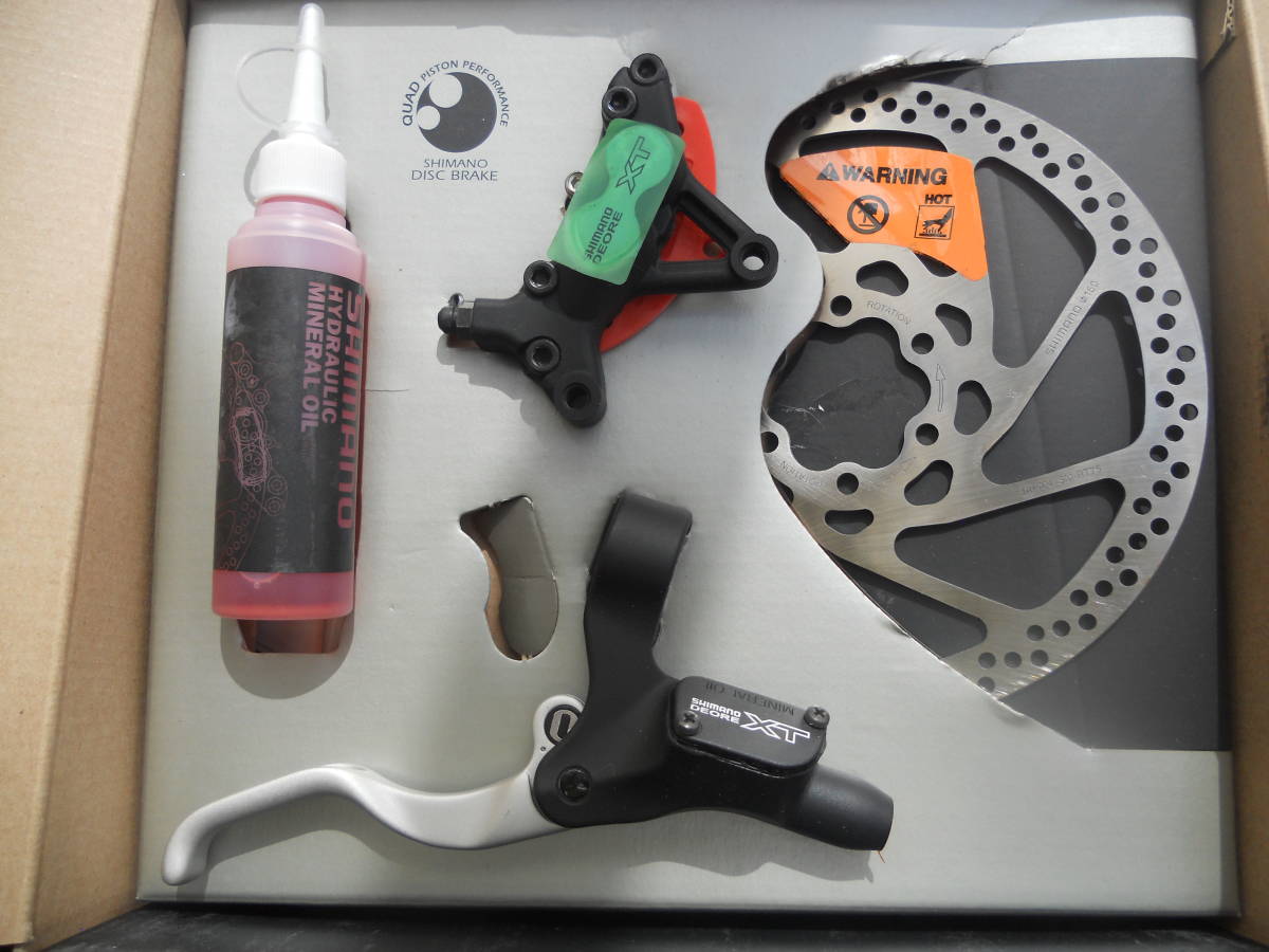 SHIMANO XT　M755DISC Fr/Rrディスクブレーキ未使用セット　注意ブレーキOILホースのみ欠品
