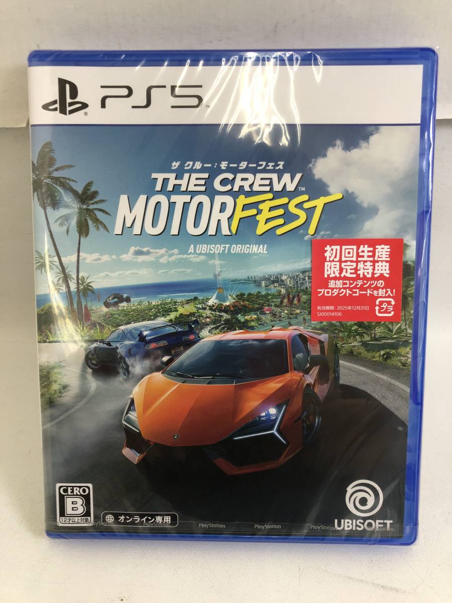 GS231002-04F/新品未開封 PS5ソフト ザ クルー：モーターフェス 初回特典付き　プレイステーション5