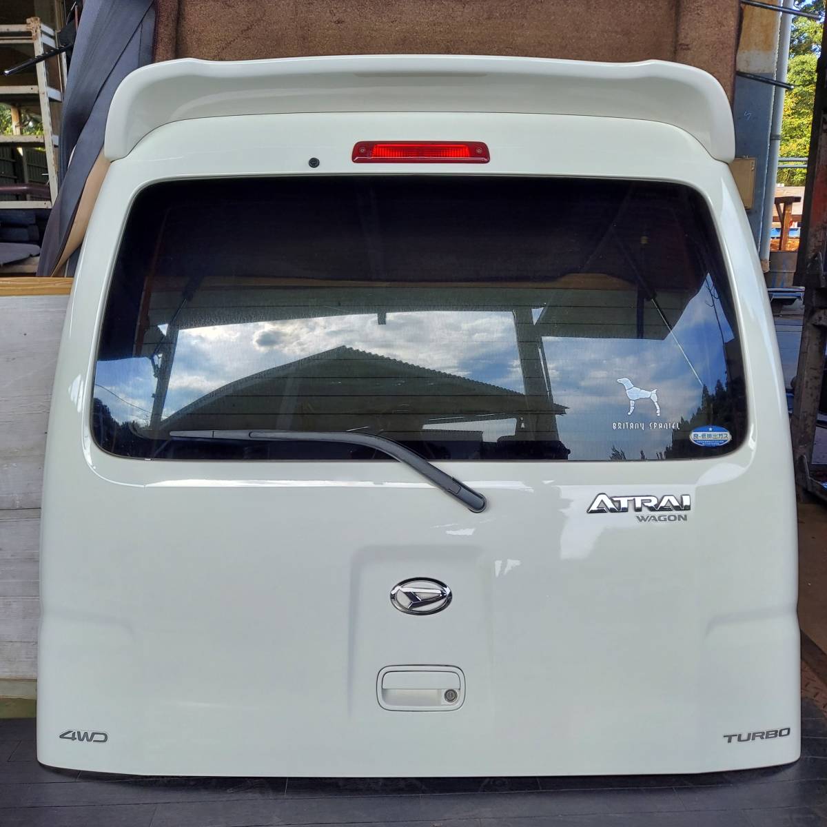 ダイハツ アトレー ハイルーフ S330G 2006年 純正 バックドア/リアゲート W20/オフホワイト 即決あり 検索/S320V/S330V/S320G/S321G/S331G