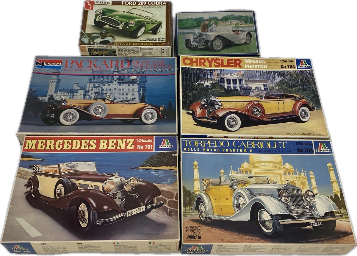 AZ-858 絶版 1/24 クラシックカー プラモデル 6点 未組立 ITALERI 