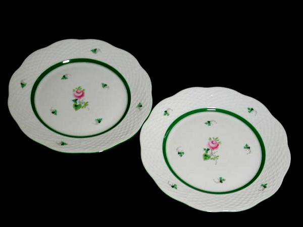 ■ヘレンド　　ウィーンのバラ・ペアプレート