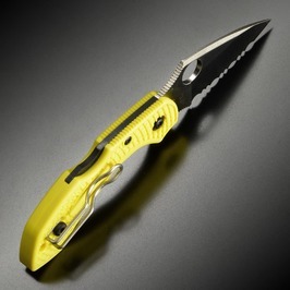 スパイダルコ 折りたたみナイフ H-2 ドラゴンフライ2 波刃 C28YL2 Spyderco Dragonfly2 イエロー