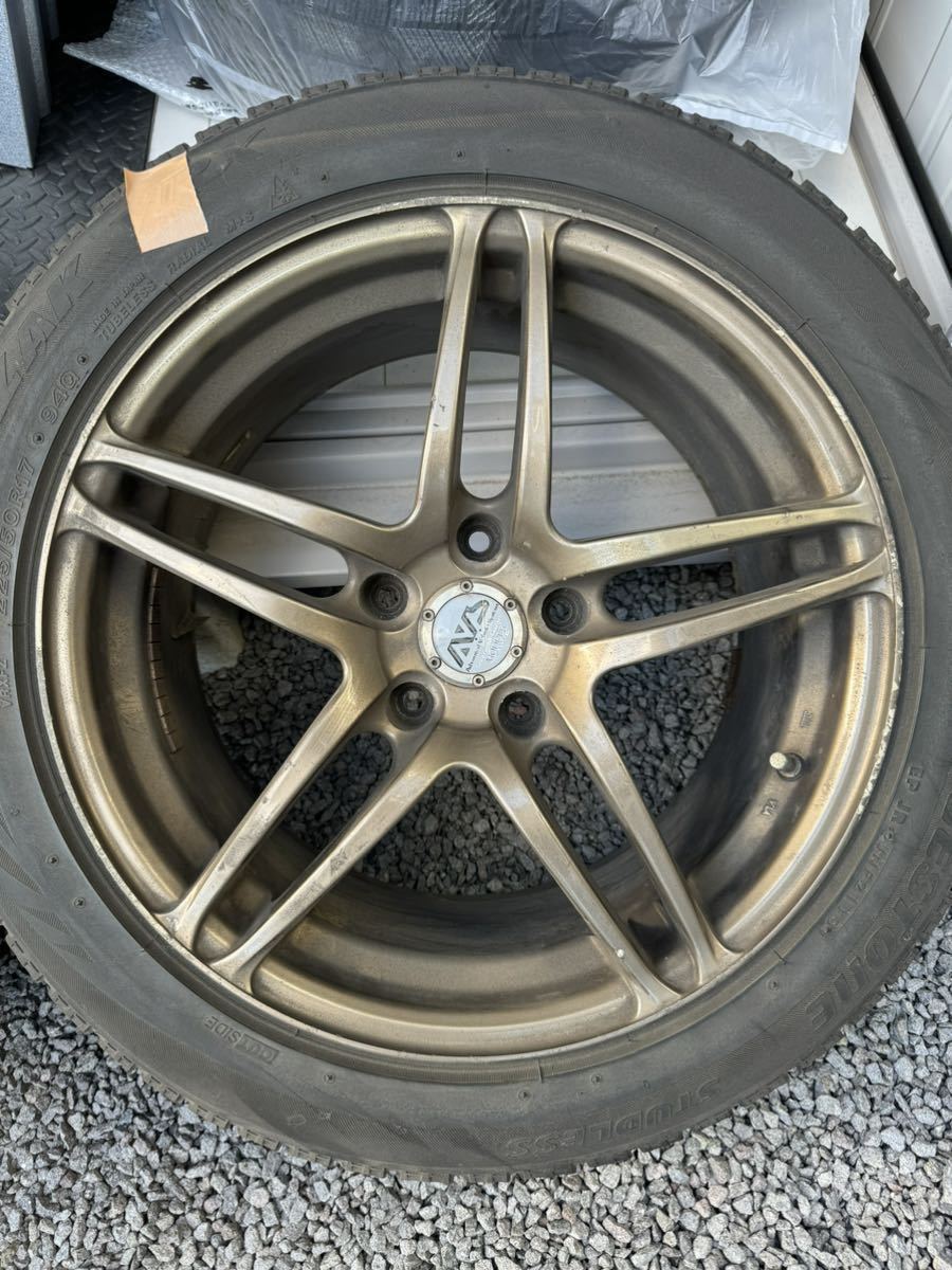 モデル5ブロンズ8j+38 4本114.3 4本セット！希少 YOKOHAMAホイール AVS MODEL 5 モデル5 17インチ