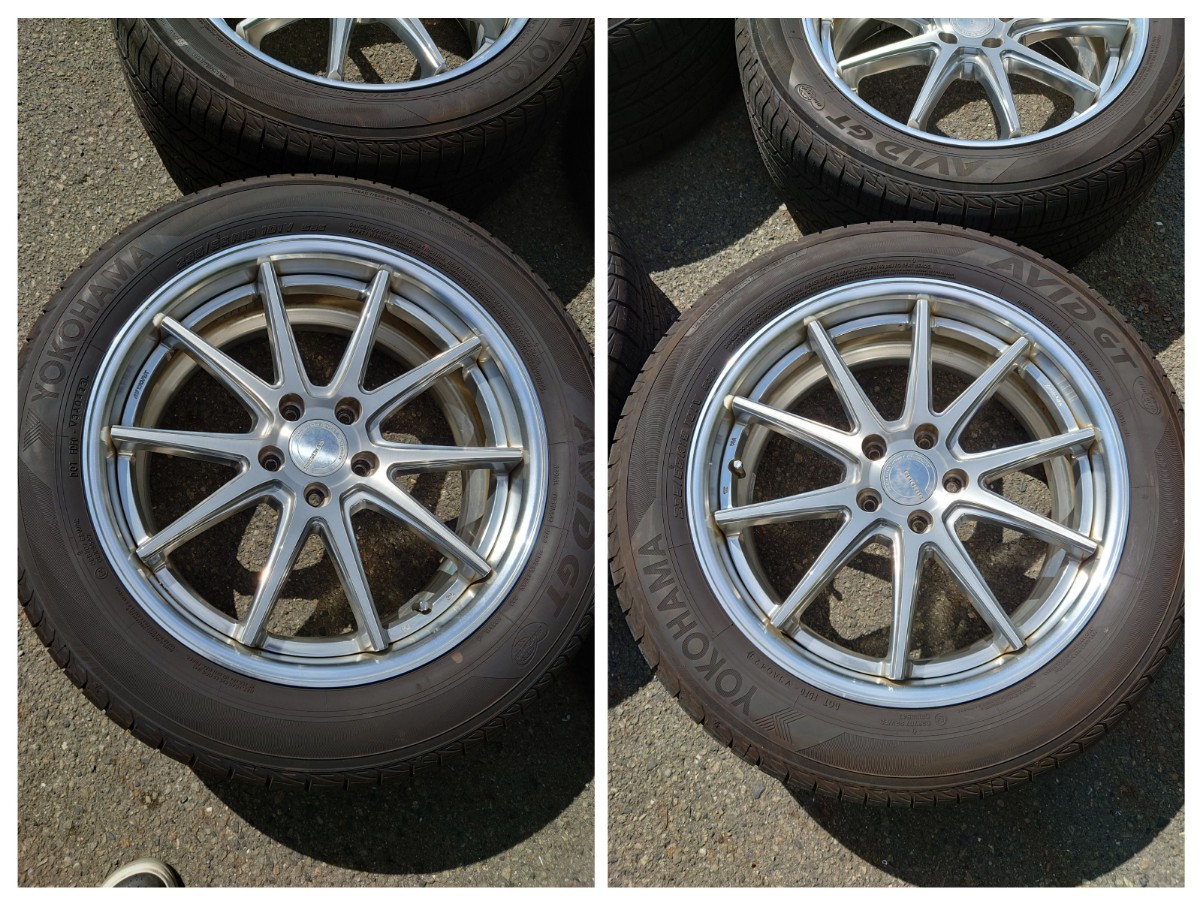 WORK グノーシスCV201 19インチ 235/55R19 ヨコハマAVID GTバリ溝 2023 