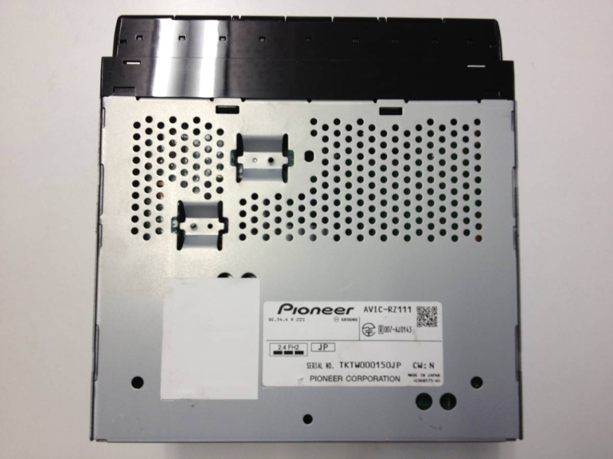 動作品】パイオニア AVIC-RZ111 7V型HD/Bluetooth/USB/チューナー・AV