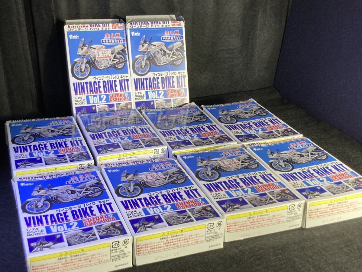 ● エフトイズ F-toys ヴィンテージバイクキット全種類 プラモデル コンプリート 全8種 開封済