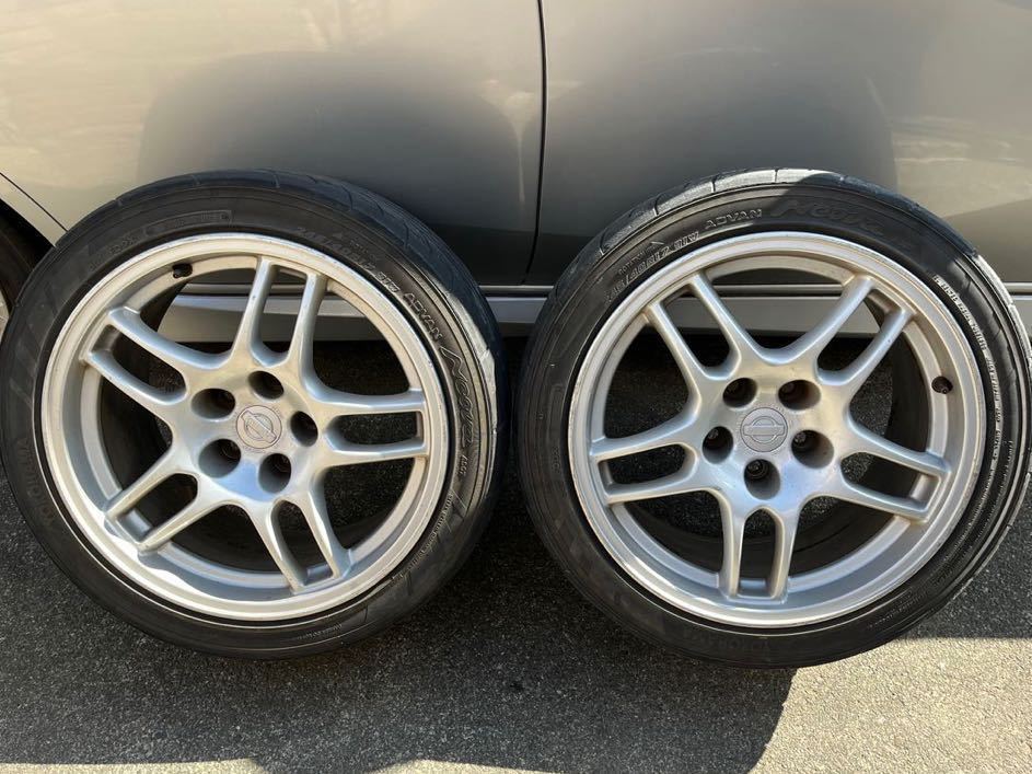 BCNR33 純正ホイール 2本 JZX100 チェイサー 着払い 日産(純正) の