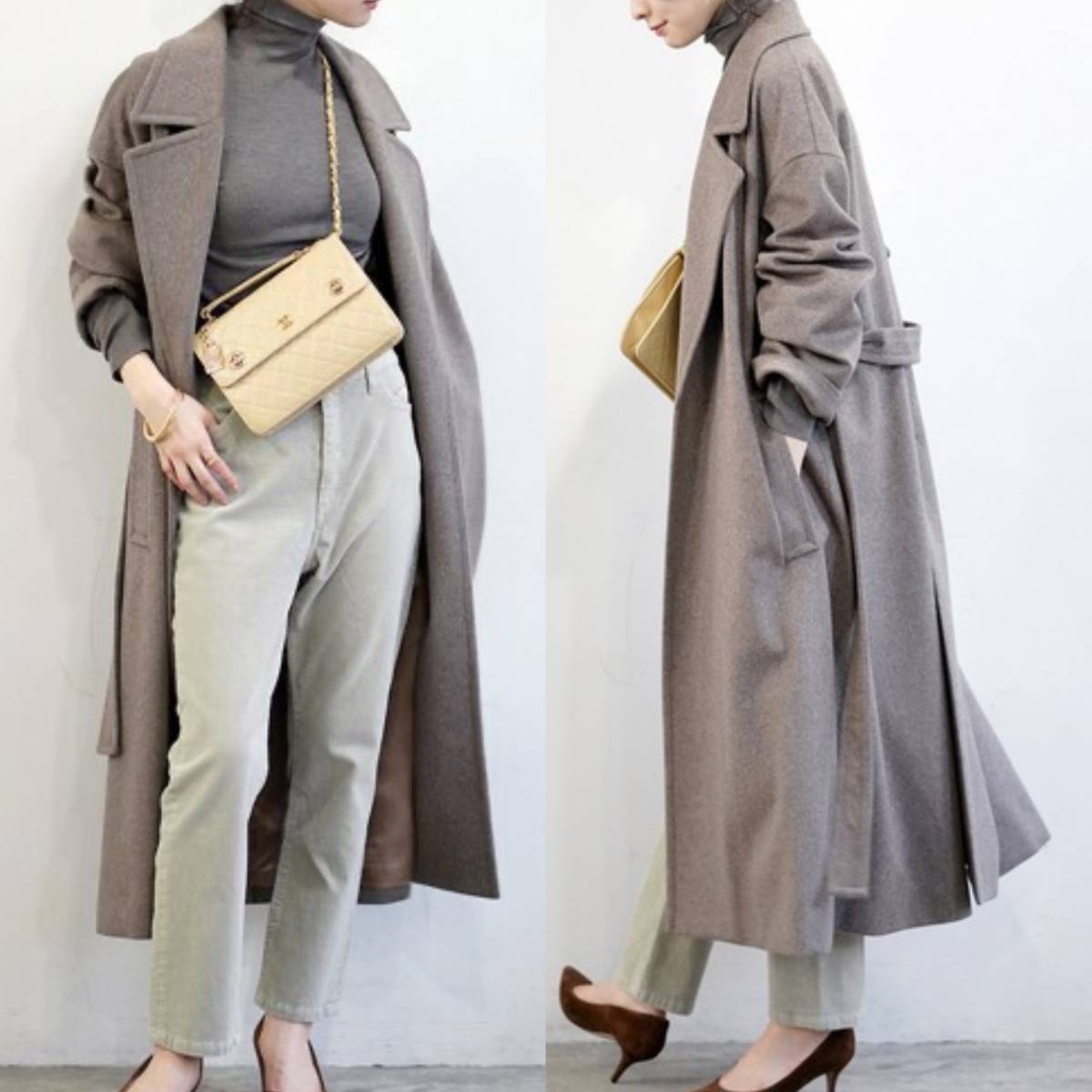 Plage リラックス トレンチコート 36 ブラウン プラージュ プラージュ 
