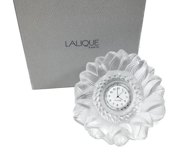 超美品＊LALIQUE ラリック 置き時計 クリスタル 【公式通販】