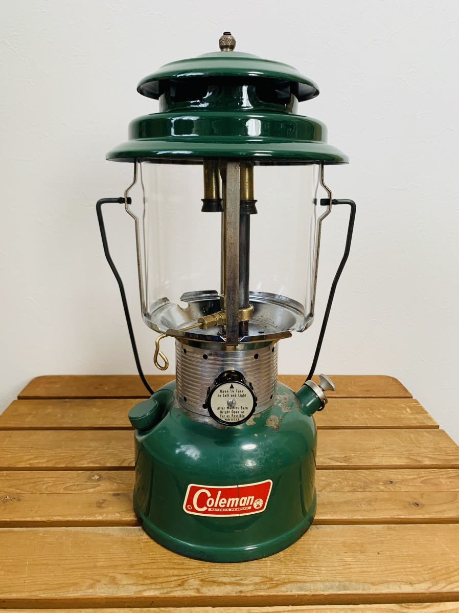 ☆希少☆イエローボーダー☆コールマン Coleman 200Aランタン 1953年9