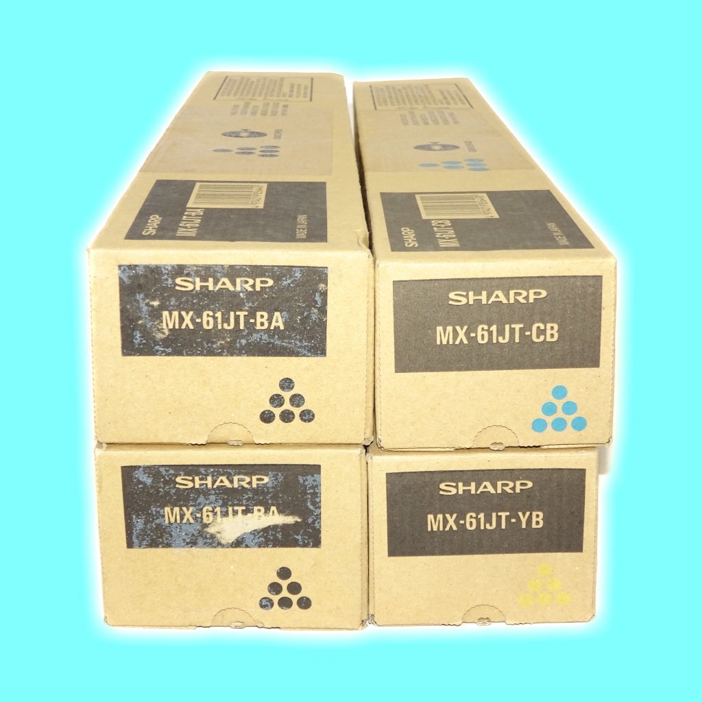 SHARP MX-61JT 複合機用トナーカートリッジ4色セット BKのみ大