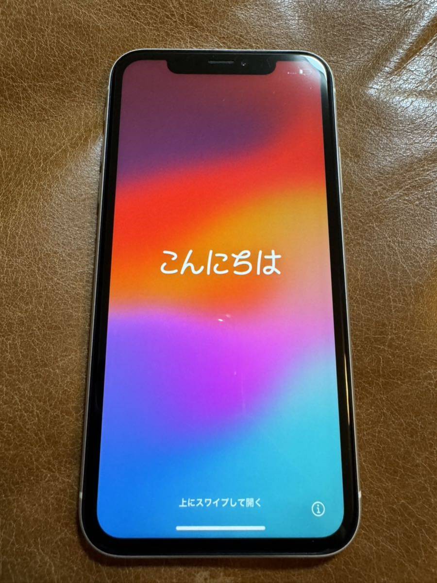 iPhoneXR バッテリー84% SIMロック解除 ムスビー｜iPhoneXR 64GB AU版