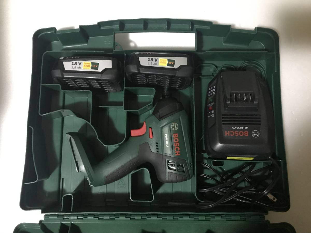 インパクトドライバー PDR18LI 18Vバッテリー 公式通販 BOSCH◎18Vインパクトドライバー◎PDR18LIボッツシュ BOSCH ボッシュ PDR18LI-1B - ◇ボッシュ(BOSCH) 電動工具・エア工具 BOSCH(ボッシュ) | 充電 コードレスインパクトドライバー インパクトドライバ