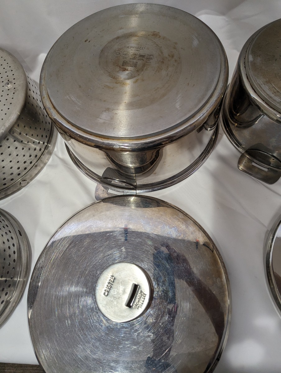 CRISTEL ステンレススチール 両手鍋 セット 20cm ｜CRISTEL