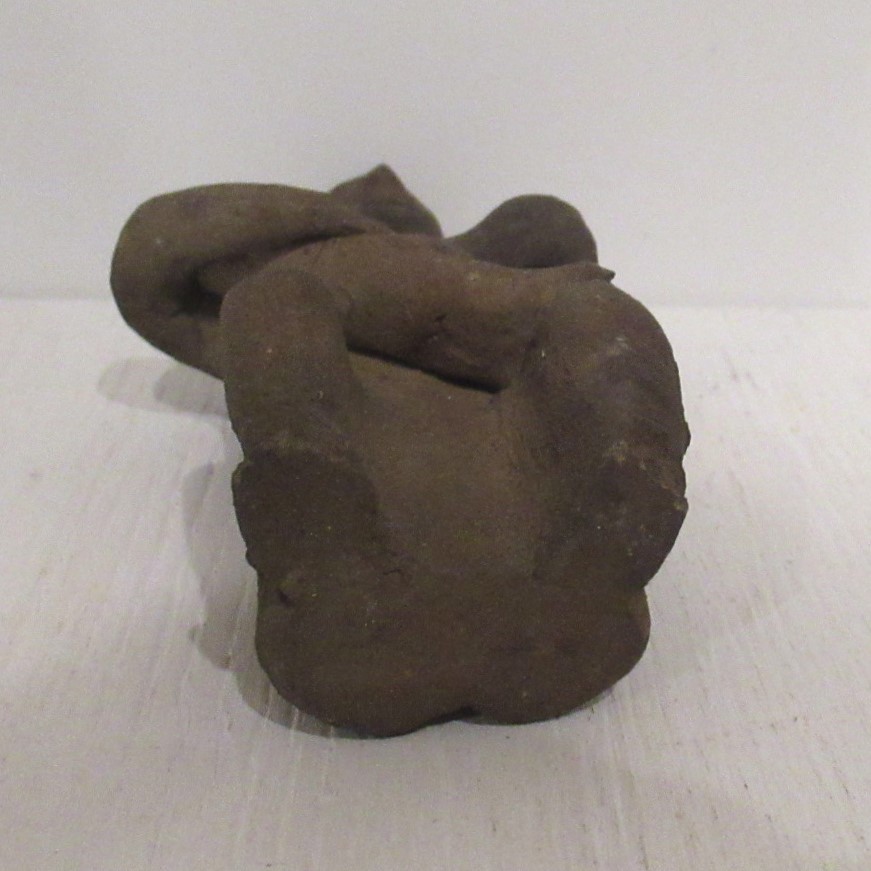 A【tsu201】台湾 ヤミ族（タオ族） 土偶 ☆戦前 陶偶 素焼 土人形