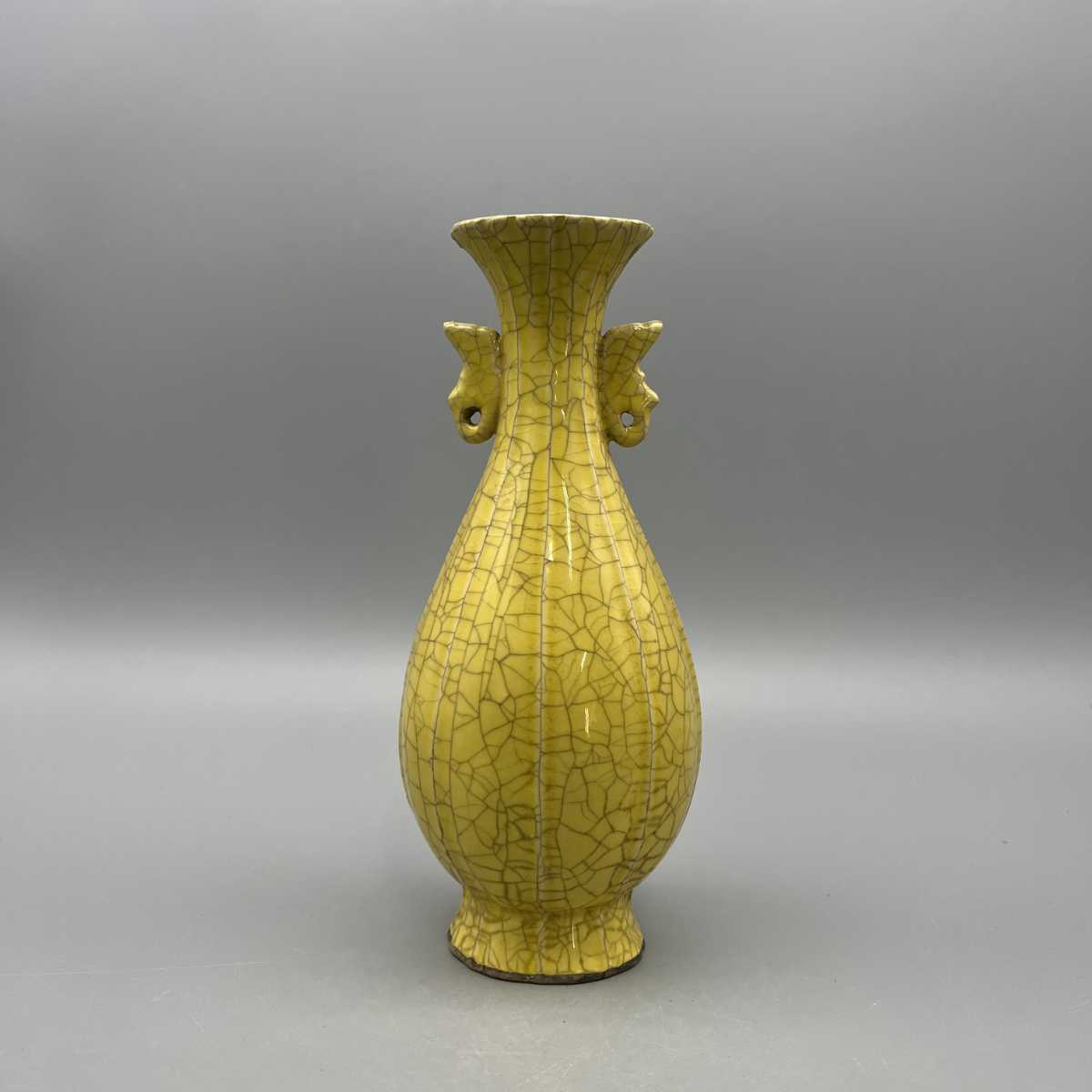 花瓶 官窯 黄釉 宋代 古美術 中国美術 花入 中国古玩 骨董 公式