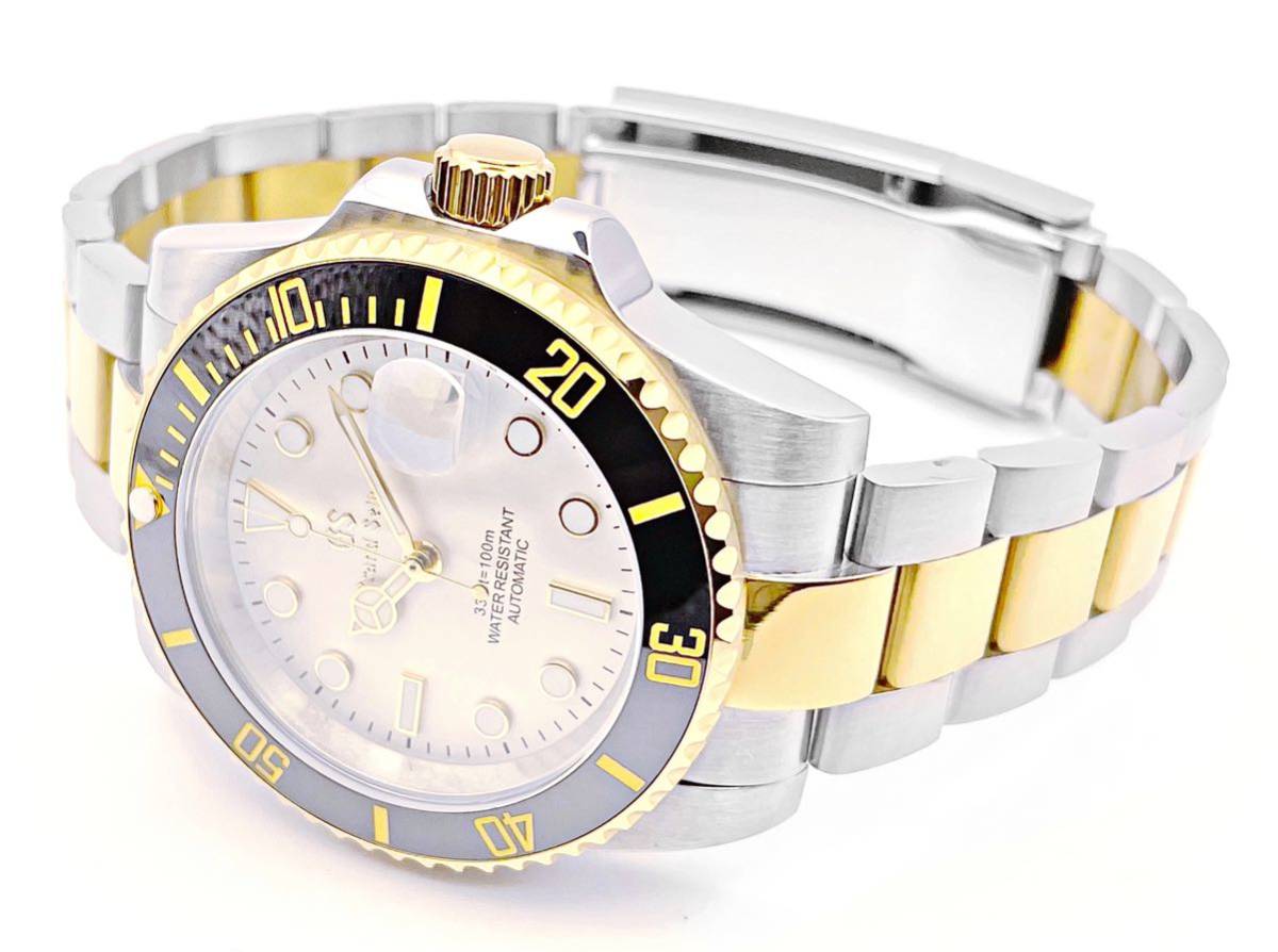 SEIKO MOD サブマリーナ オマージュ GS カスタム ダイバーズウォッチ