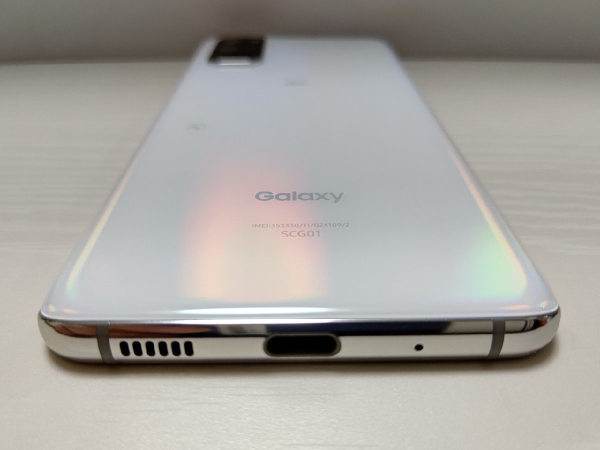 ☆【34636WM】 完動品 au SCG01 SAMSUNG Galaxy S20 5G クラウド