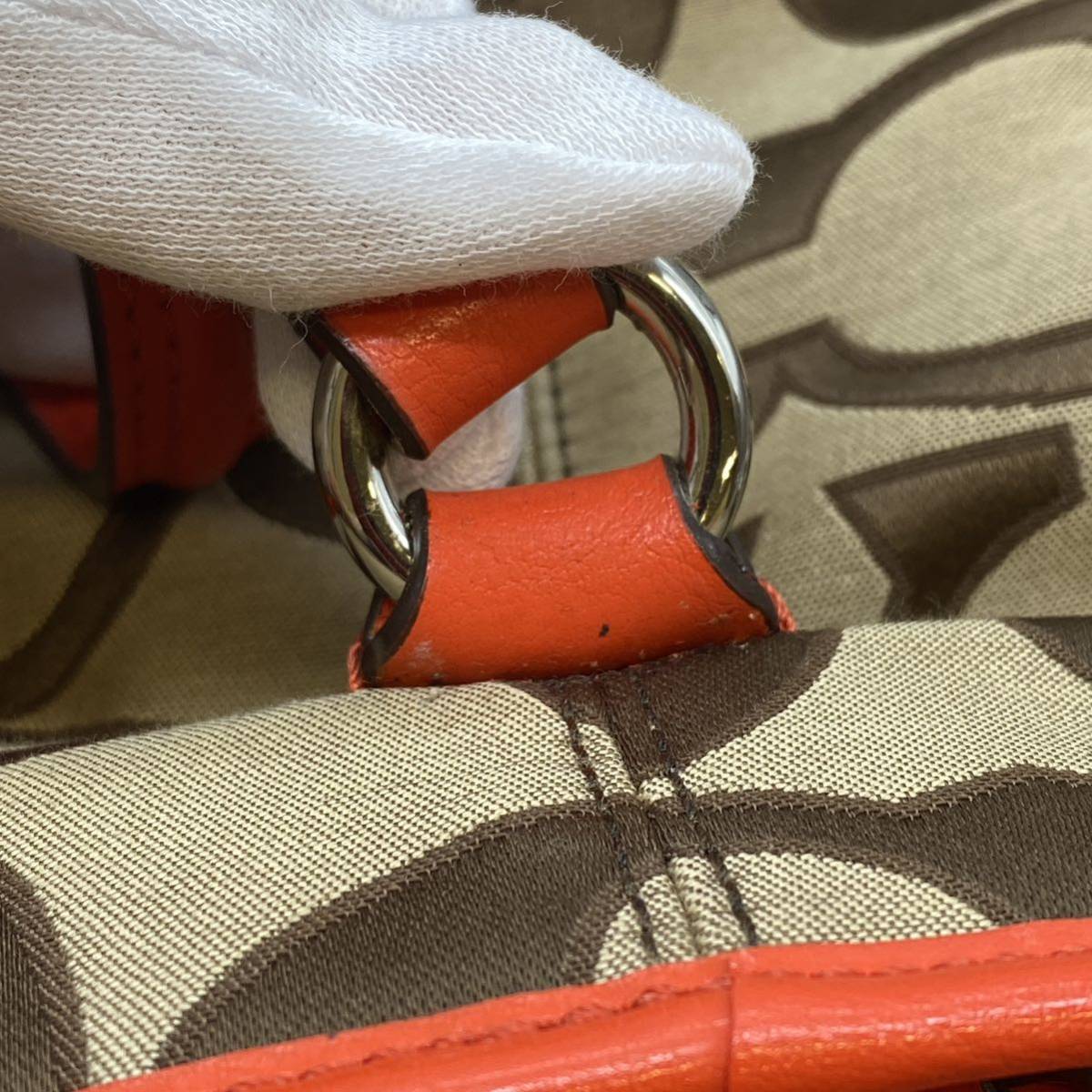 J-11】 COACH コーチ バッグ 2点セット シグネチャー ブラウン 色 美品 