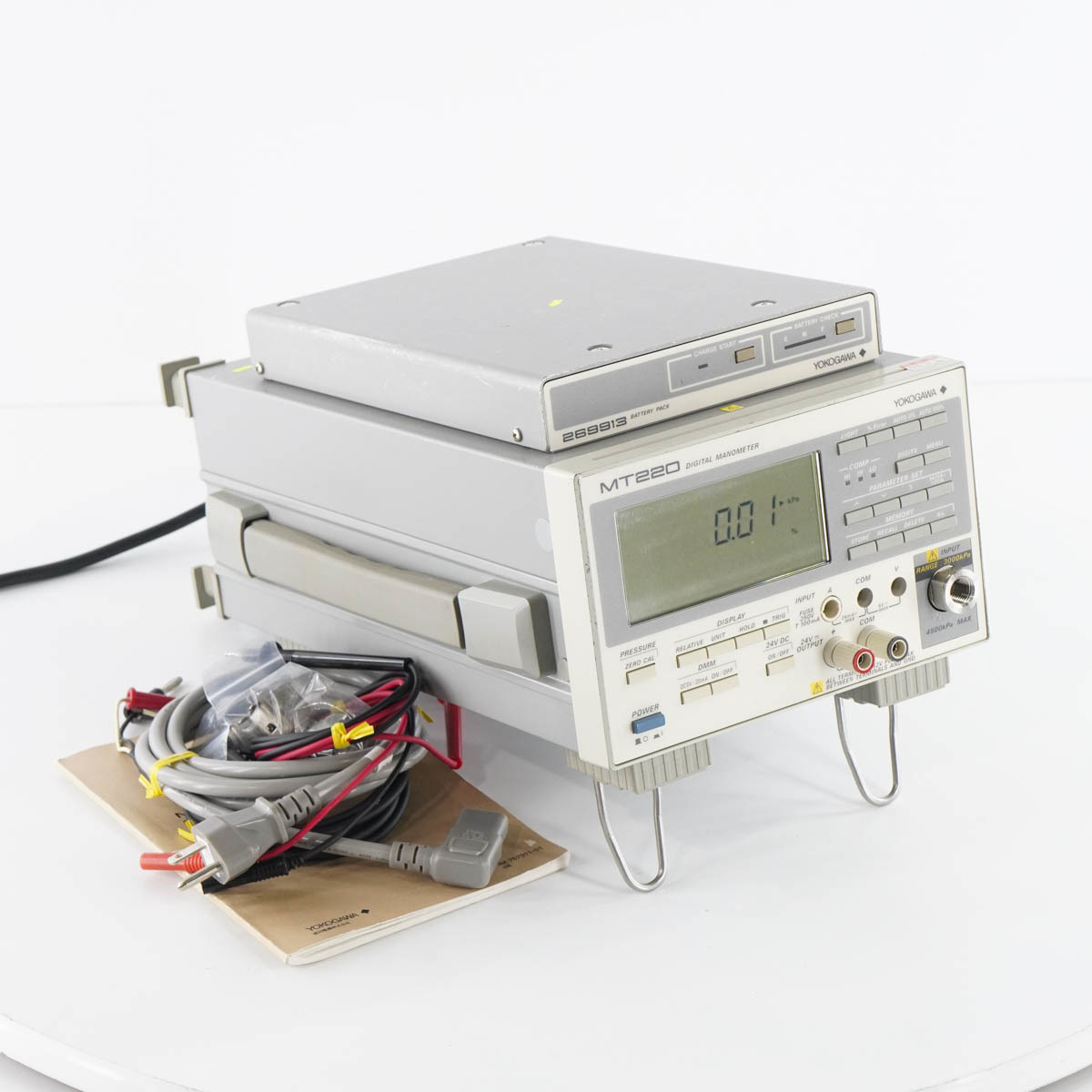 [DW] 8日保証 03/2022CAL MT220 767306-U1-C1-P1-M/DA YOKOGAWA 269913 横河 DIGITAL MANOMETER マノメーター 圧力計 電源 ...[05309-0336]